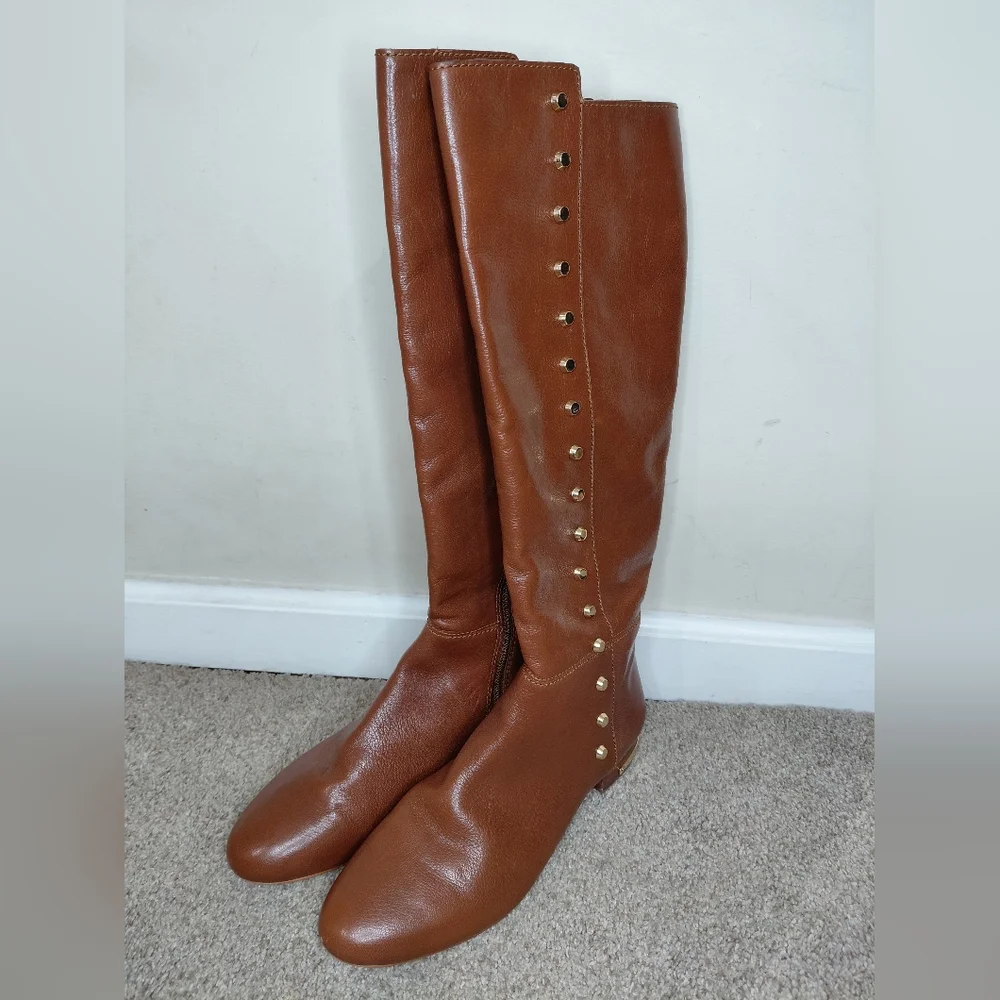 Michael Kors Women Size 9.5M Tan Leather Boots